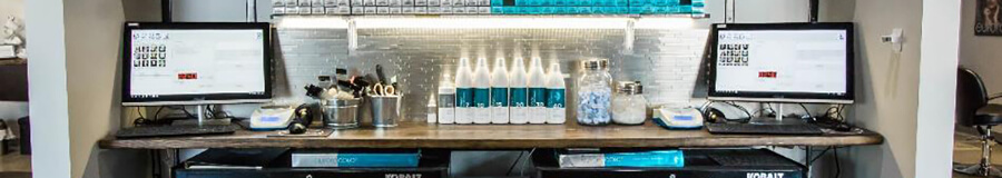 HCB balances and computers on desk