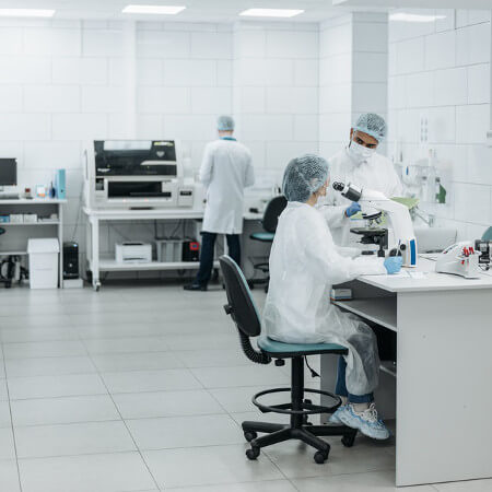 Group of Scientists Working