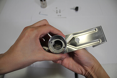 Fixing Metal Support Collar to Bracket