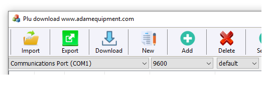 Setup the communication port