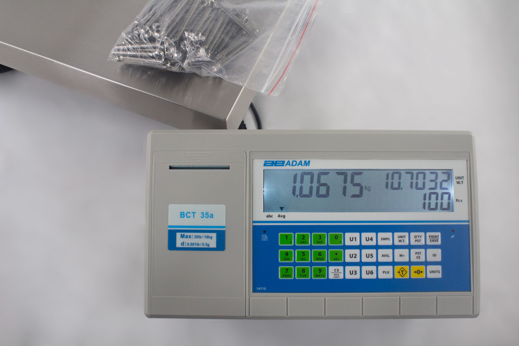 Adam Equipment BCT Advanced Counting Scale Counting Nails