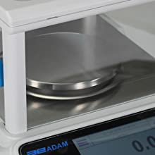 Stainless Steel Pan Equinox precision balances weighing pan